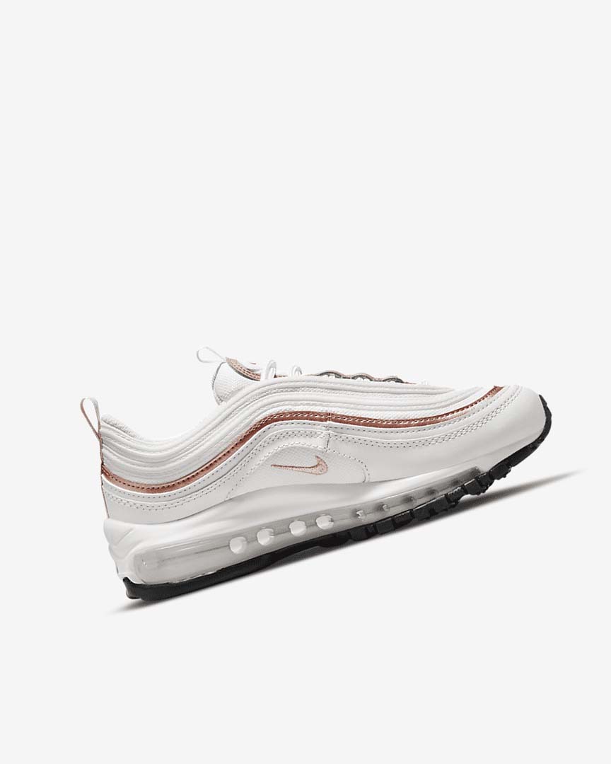 White / White / Metal Red Brown Boys' Nike Air Max 97 Casual Shoes | UK5399