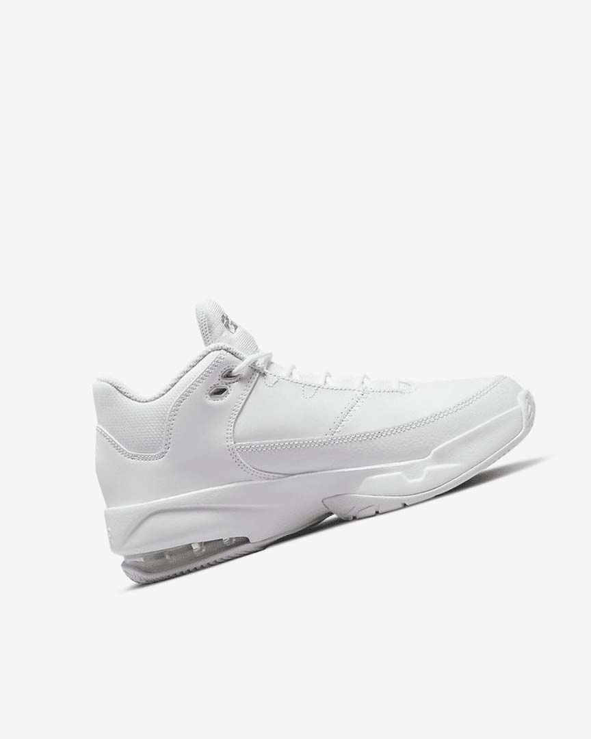 White / White / Metal Silver Boys' Nike Jordan Max Aura 3 Basketball Shoes | UK2679