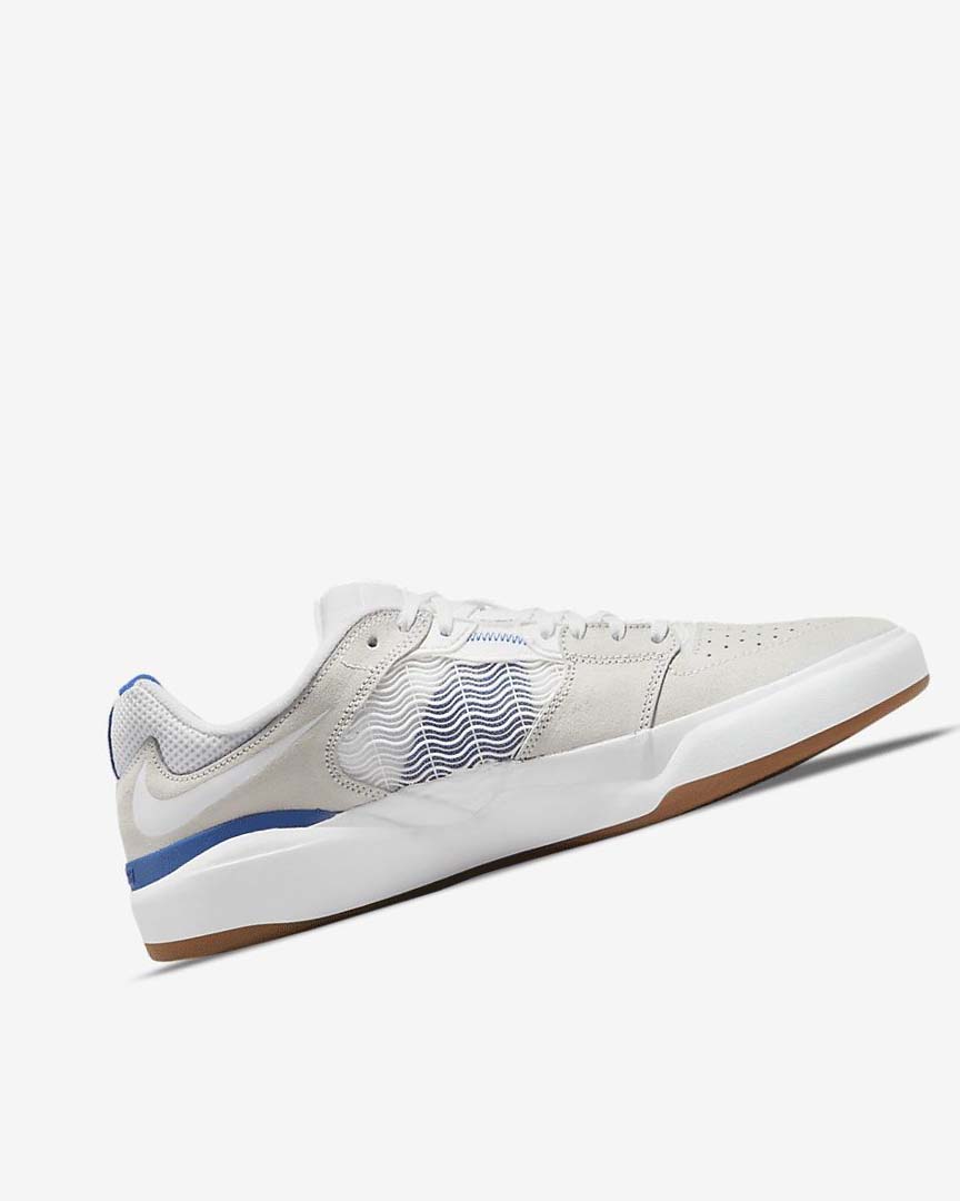 White / White / Royal / White Women's Nike SB Ishod Wair Skate Shoes | UK2626