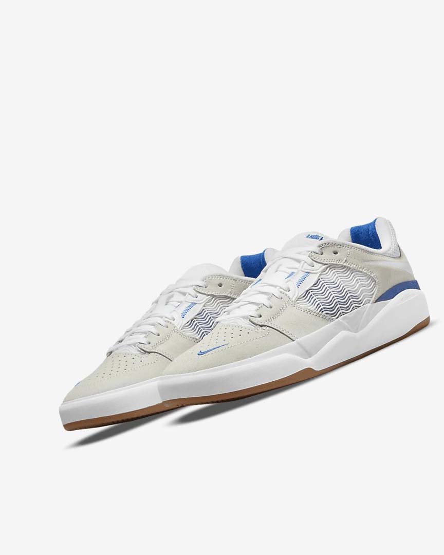 White / White / Royal / White Women's Nike SB Ishod Wair Skate Shoes | UK2626