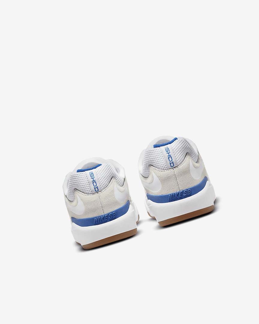 White / White / Royal / White Women's Nike SB Ishod Wair Skate Shoes | UK2626