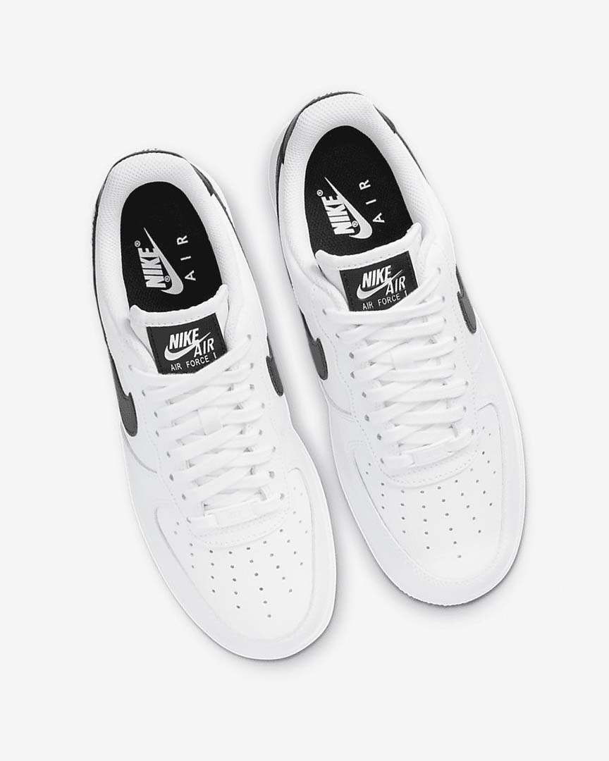 White / White / White / Black Women's Nike Air Force 1 '07 Sneakers | UK2935