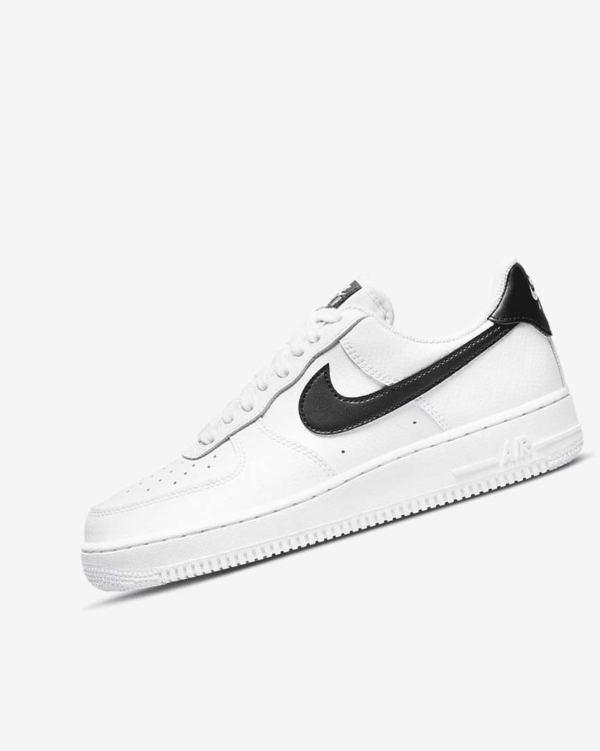 White / White / White / Black Women\'s Nike Air Force 1 \'07 Sneakers | UK2935