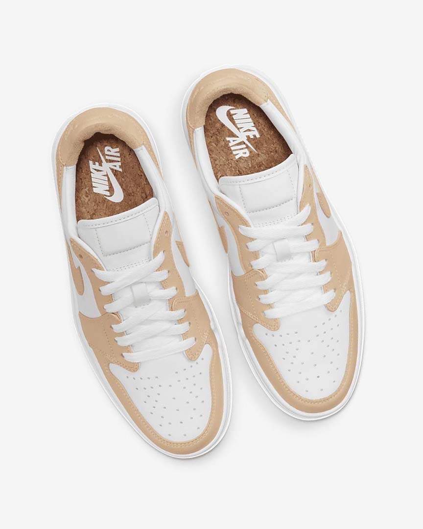 White / White / White Black Women's Nike Air Jordan 1 Elevate Low Sneakers | UK2966