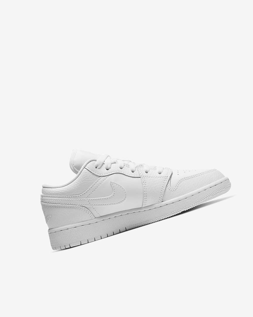 White / White / White Boys' Nike Air Jordan 1 Low Sneakers | UK3094