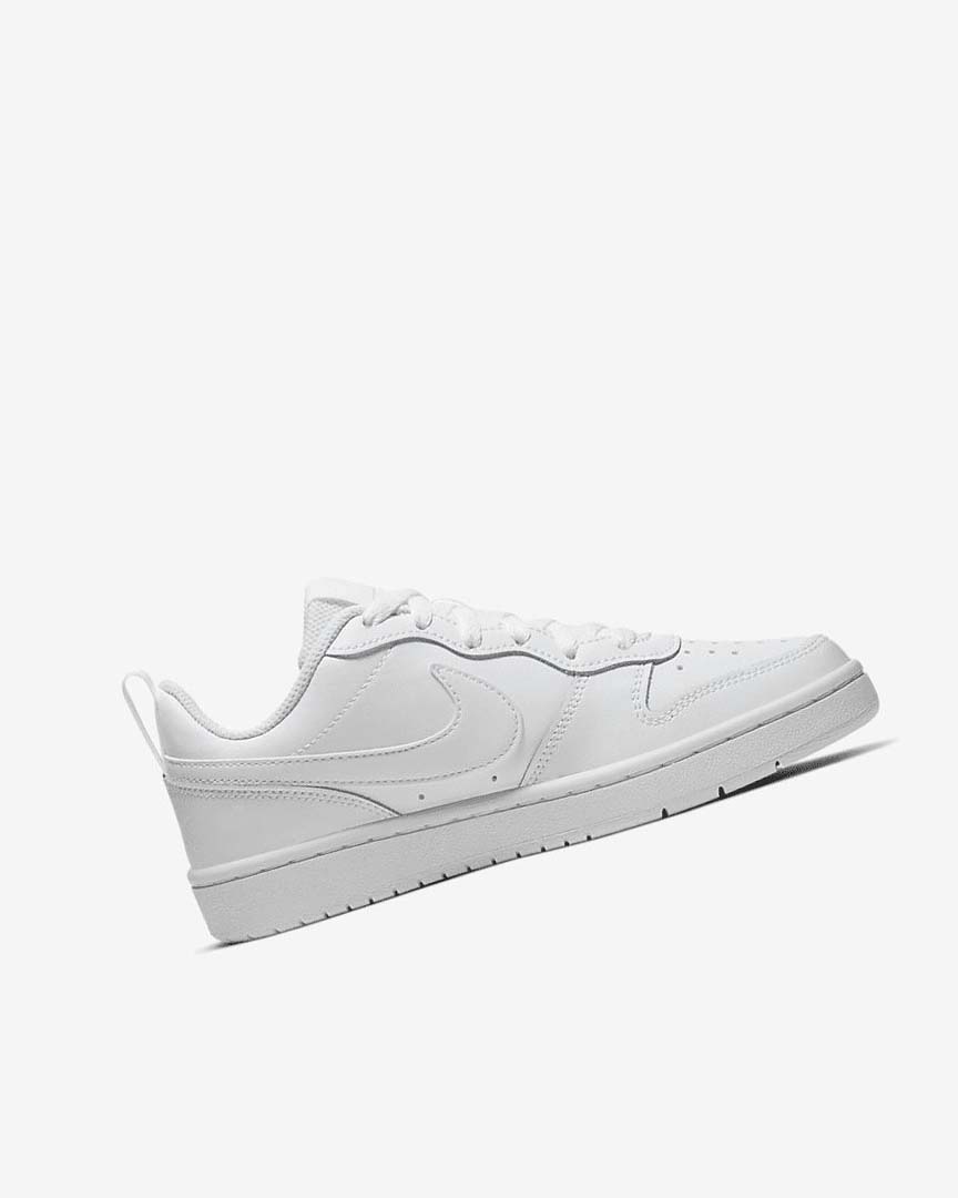 White / White / White Boys' Nike Court Borough Low 2 Shoes | UK4824