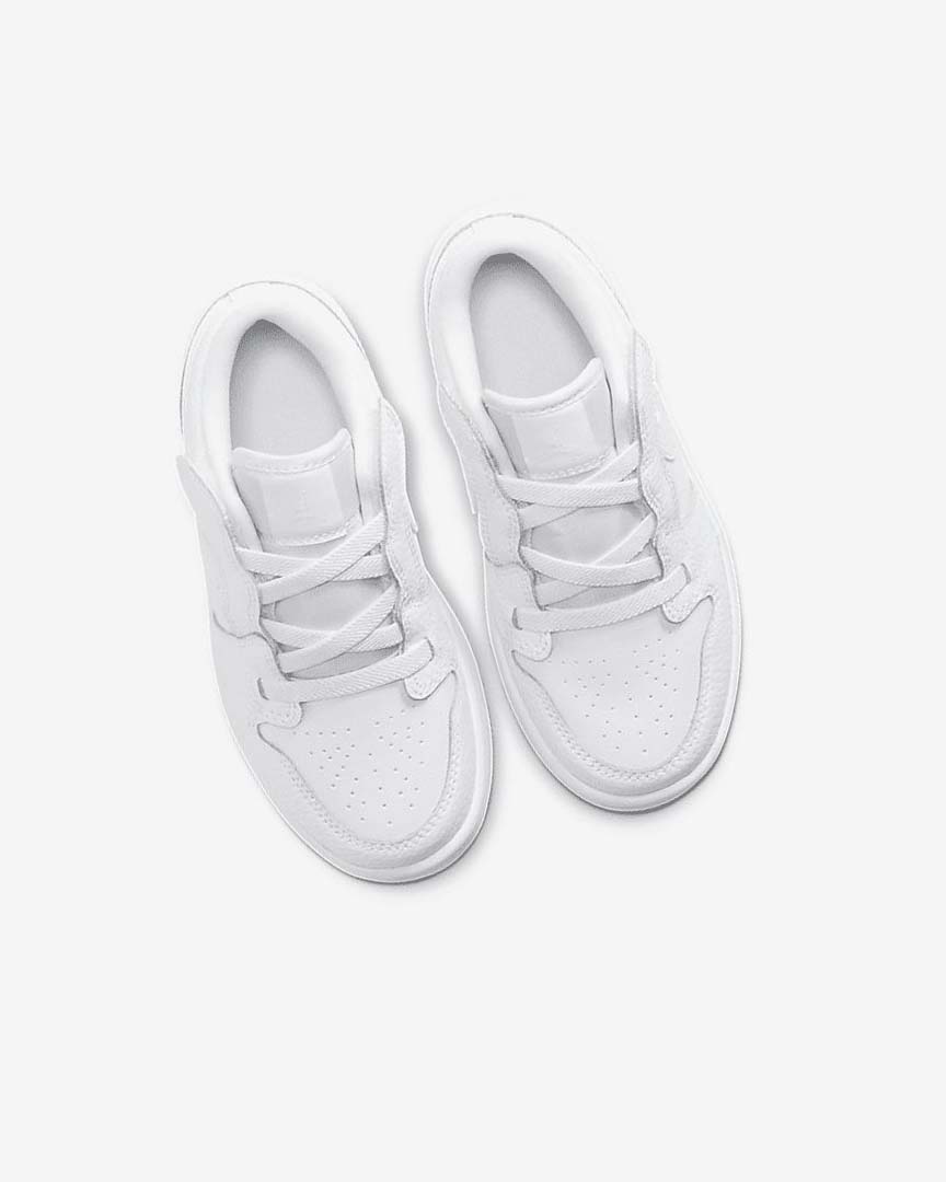 White / White / White Boys' Nike Jordan 1 Low Alt Shoes | UK5121