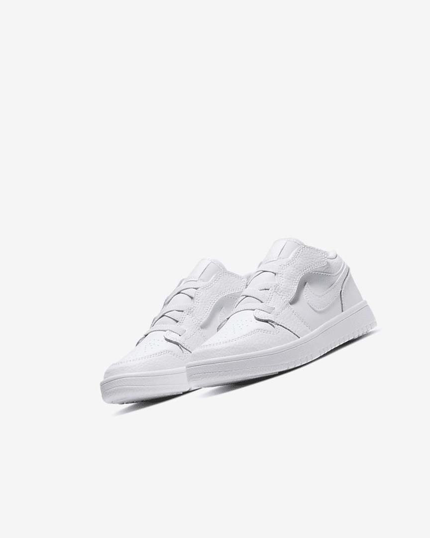 White / White / White Boys' Nike Jordan 1 Low Alt Shoes | UK5121