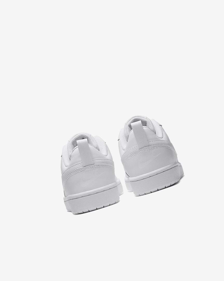 White / White / White Girls' Nike Court Borough Low 2 Shoes | UK3030