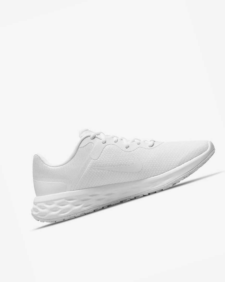 White / White / White Men's Nike Revolution 6 Next Nature Running Shoes | UK2495