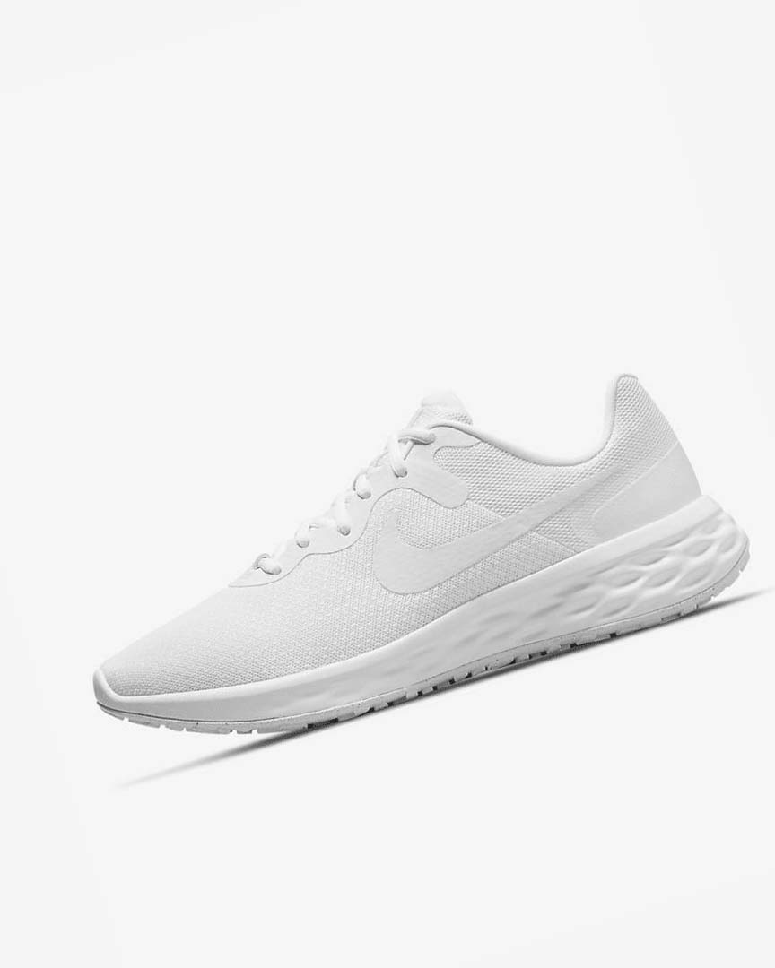 White / White / White Men\'s Nike Revolution 6 Next Nature Running Shoes | UK2495