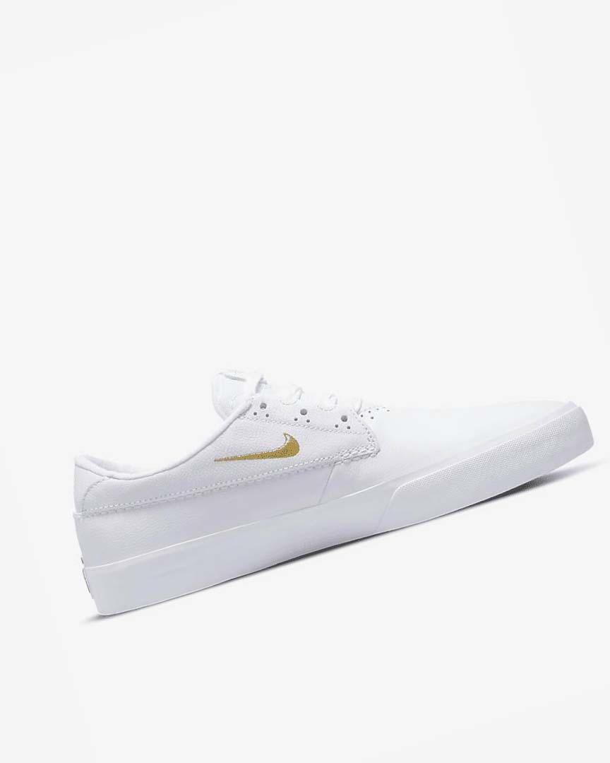 White / White / White / Metal Gold Men's Nike SB Shane PRM Skate Shoes | UK4550