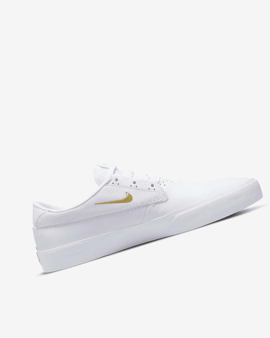 White / White / White / Metal Gold Women's Nike SB Shane PRM Skate Shoes | UK4694