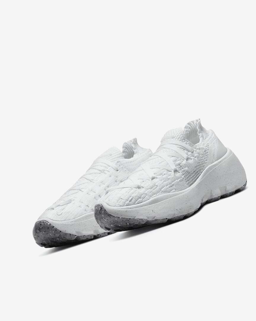 White / White / White / Platinum Women's Nike Space Hippie 04 Sneakers | UK5115