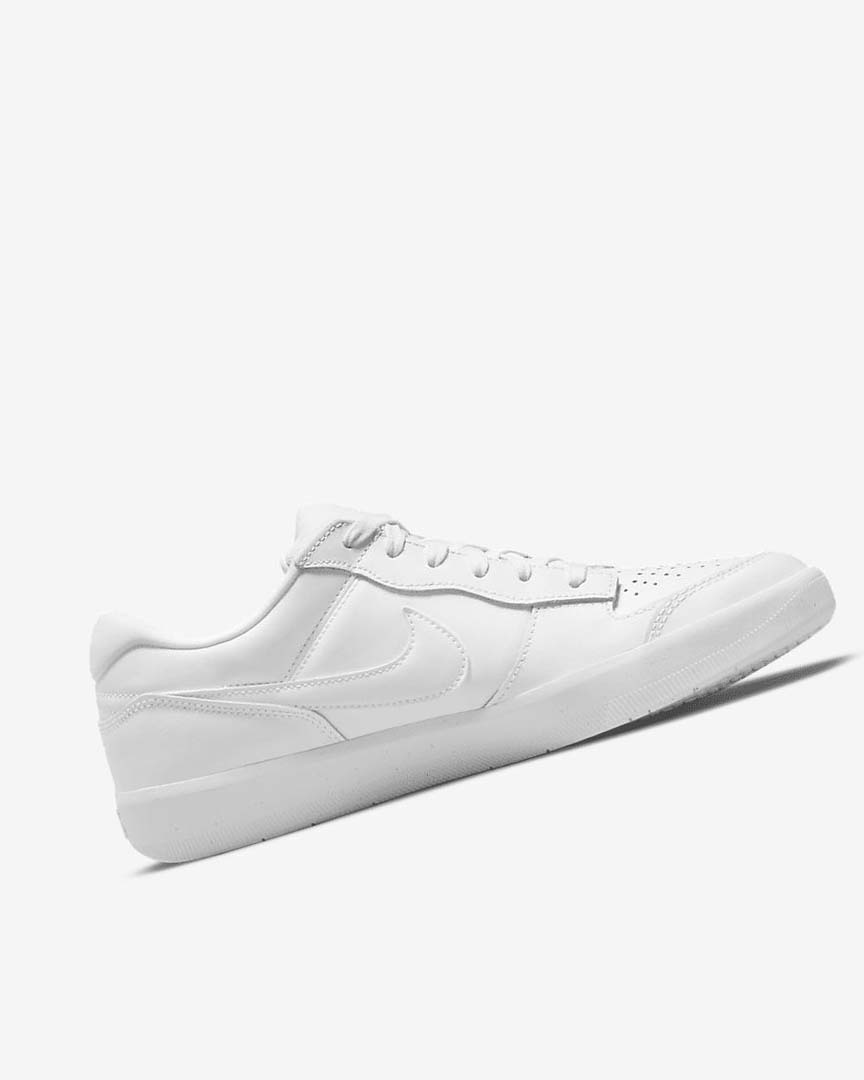 White / White / White / White Women's Nike SB Force 58 Premium Skate Shoes | UK2764