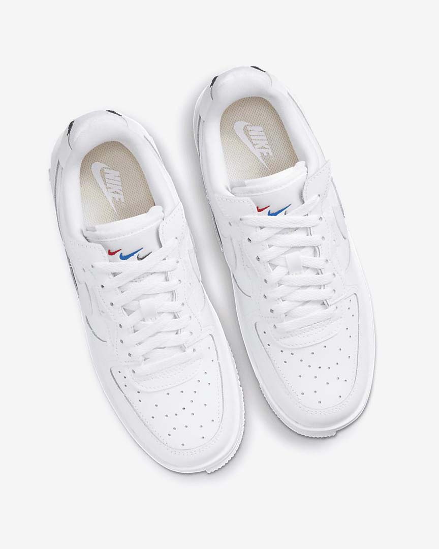 White / White / White / White Women's Nike Air Force 1 Fontanka Sneakers | UK4886