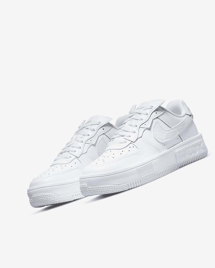 White / White / White / White Women's Nike Air Force 1 Fontanka Sneakers | UK4886