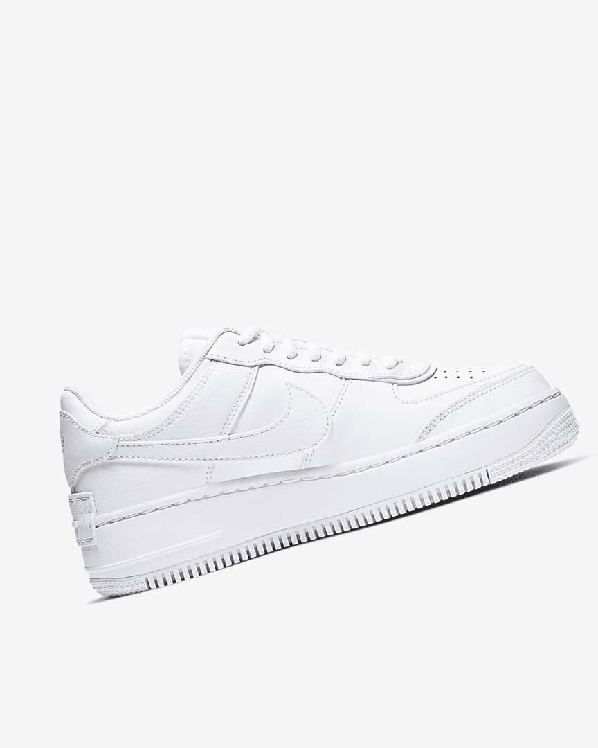 White / White / White Women's Nike Air Force 1 Shadow Sneakers | UK2548