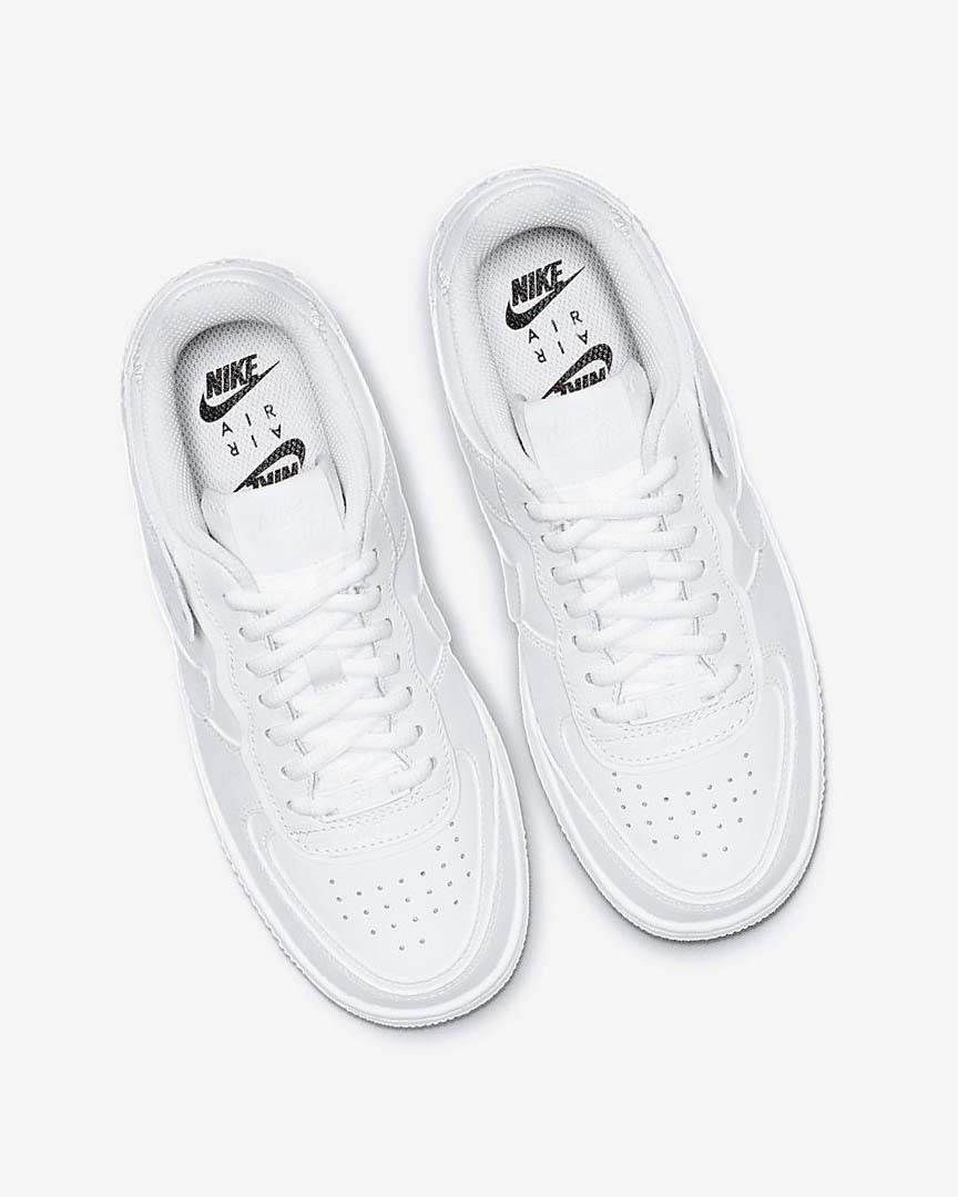 White / White / White Women's Nike Air Force 1 Shadow Sneakers | UK2548