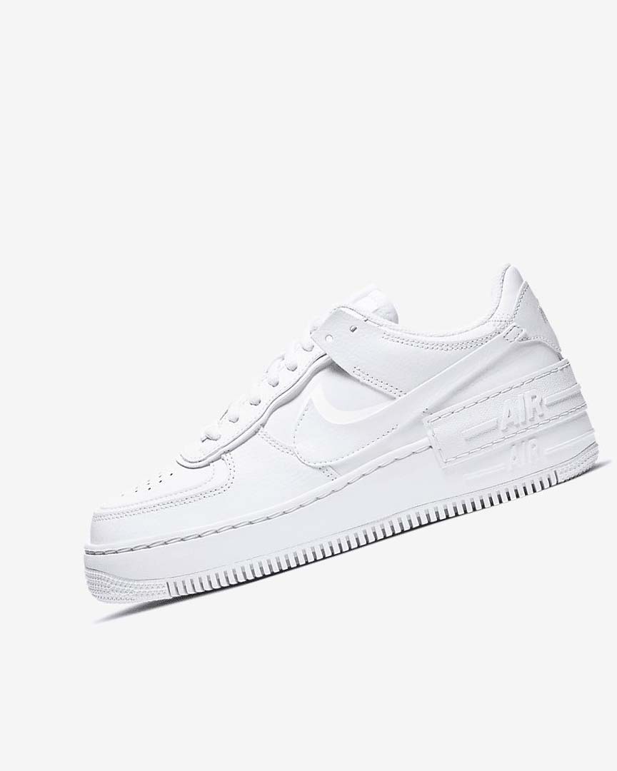 White / White / White Women\'s Nike Air Force 1 Shadow Sneakers | UK2548