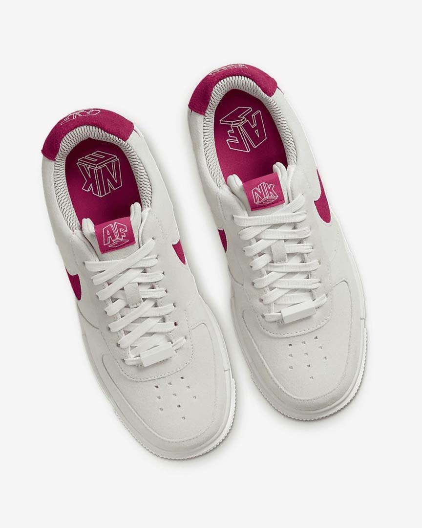 White / White / White Women's Nike Air Force 1 Pixel Sneakers | UK5196