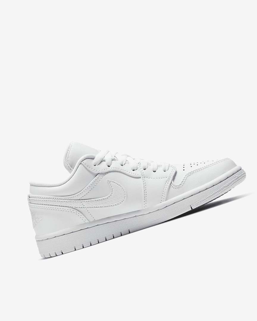 White / White / White Women's Nike Air Jordan 1 Low Sneakers | UK2963