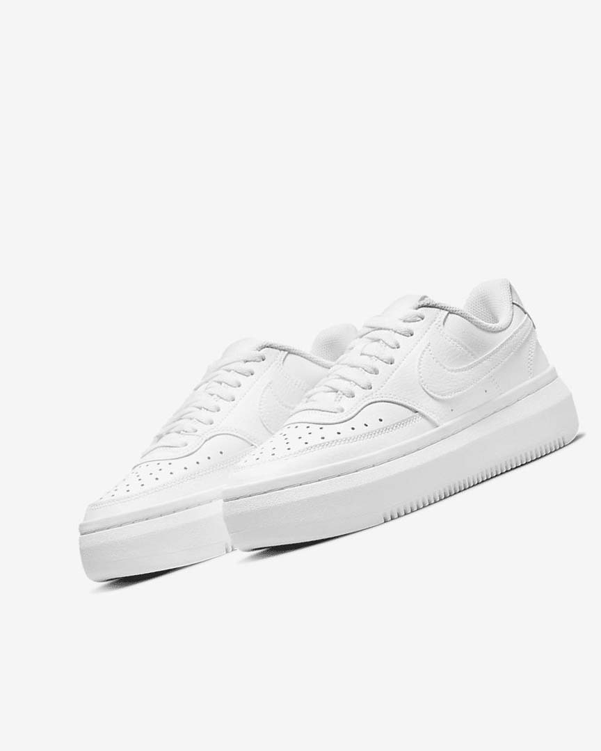 White / White / White Women's Nike Court Vision Alta Sneakers | UK2524