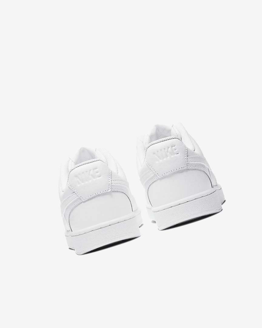 White / White / White Women's Nike Court Vision Low Sneakers | UK2555