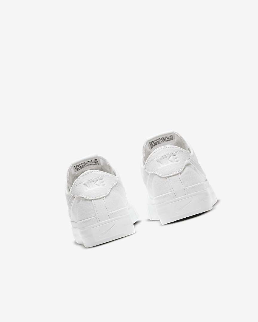 White / White / White Women's Nike Court Legacy Canvas Sneakers | UK3077