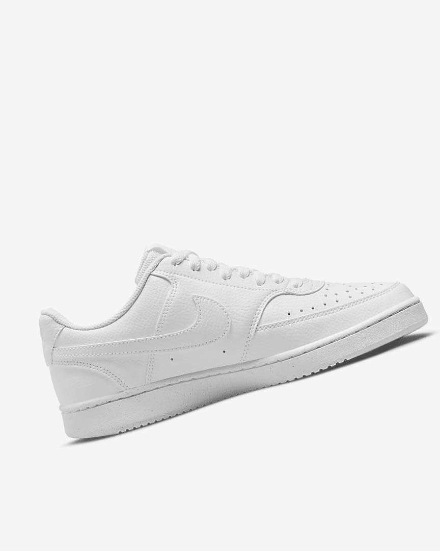 White / White / White Women's Nike Court Vision Low Next Nature Sneakers | UK5165