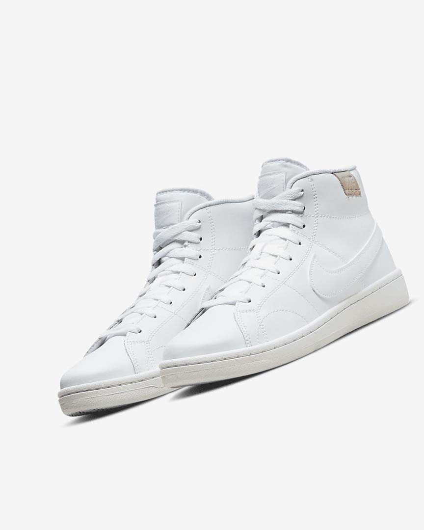 White / White Women's Nike Court Royale 2 Mid Sneakers | UK4771