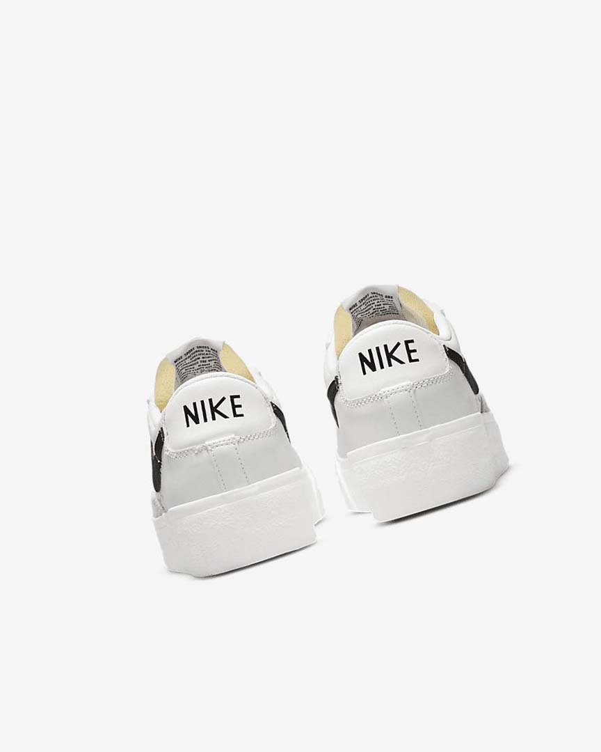 White Women's Nike Blazer Low Platform Sneakers | UK2760