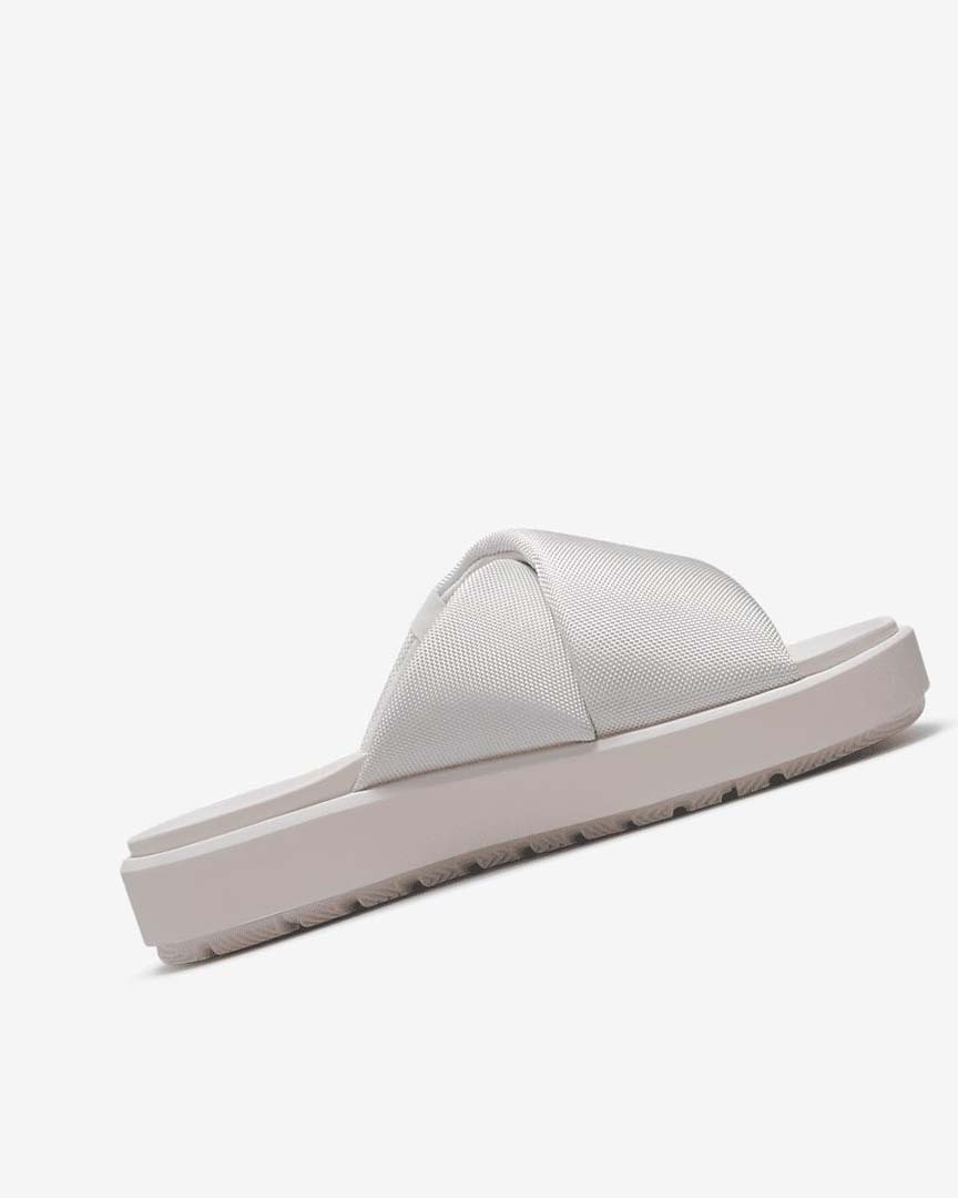 White Women's Nike Jordan Sophia Slides | UK4647