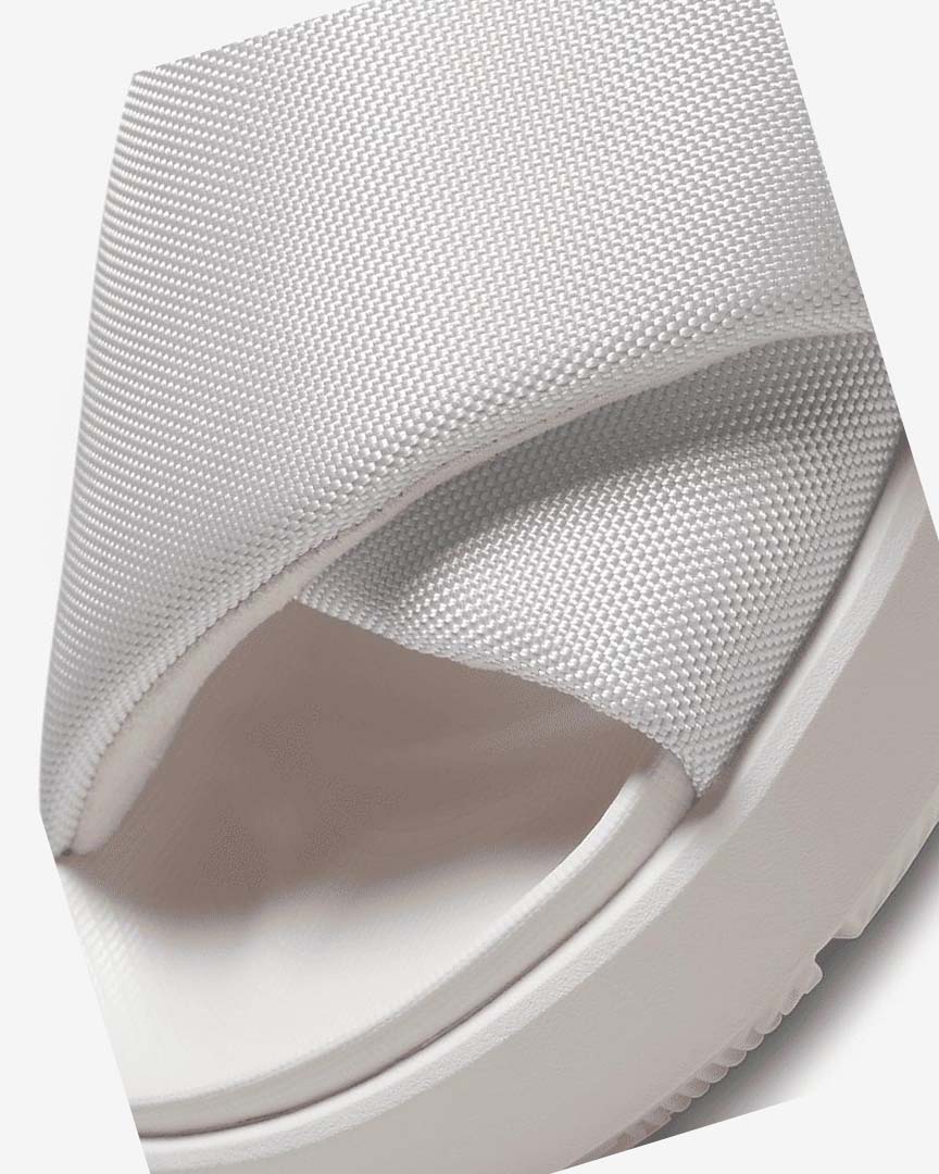 White Women's Nike Jordan Sophia Slides | UK4647