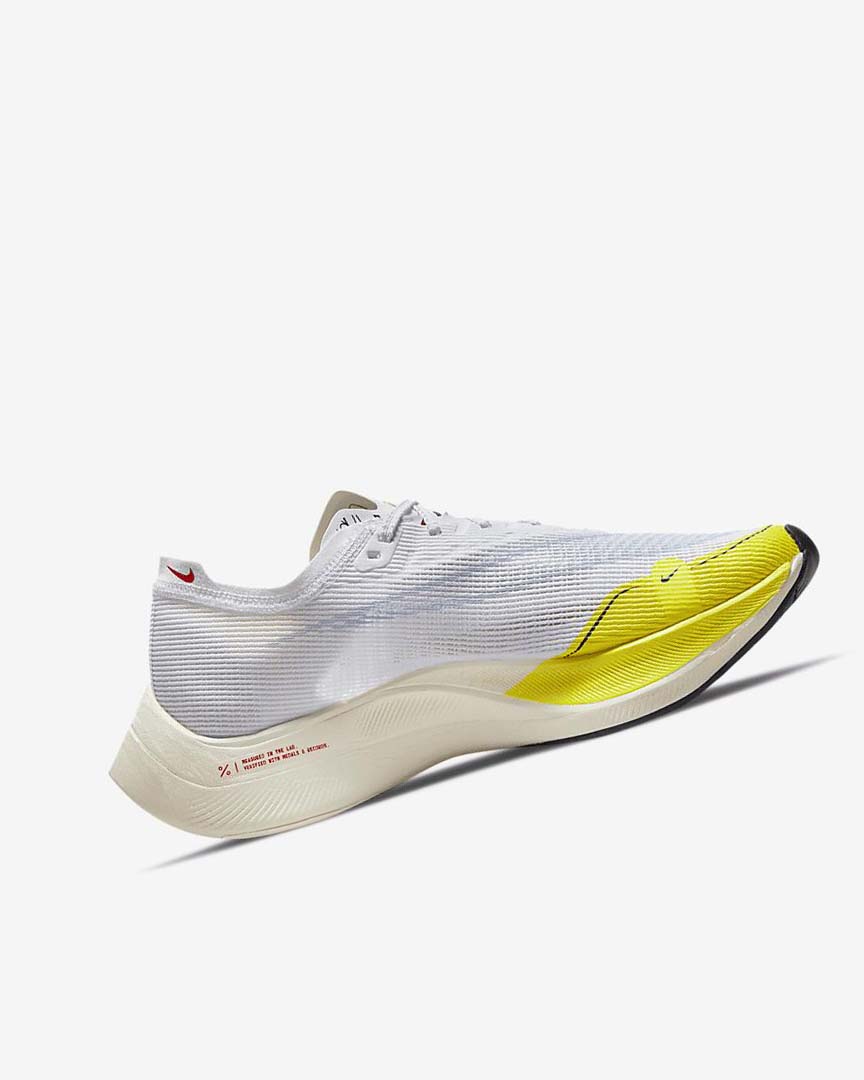 White / Yellow / Blue Women's Nike ZoomX Vaporfly Next% 2 Running Shoes | UK2887