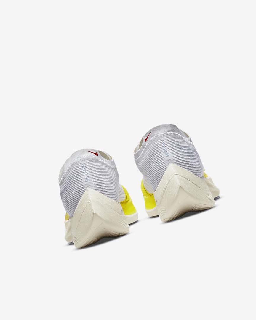 White / Yellow / Blue Women's Nike ZoomX Vaporfly Next% 2 Running Shoes | UK2887