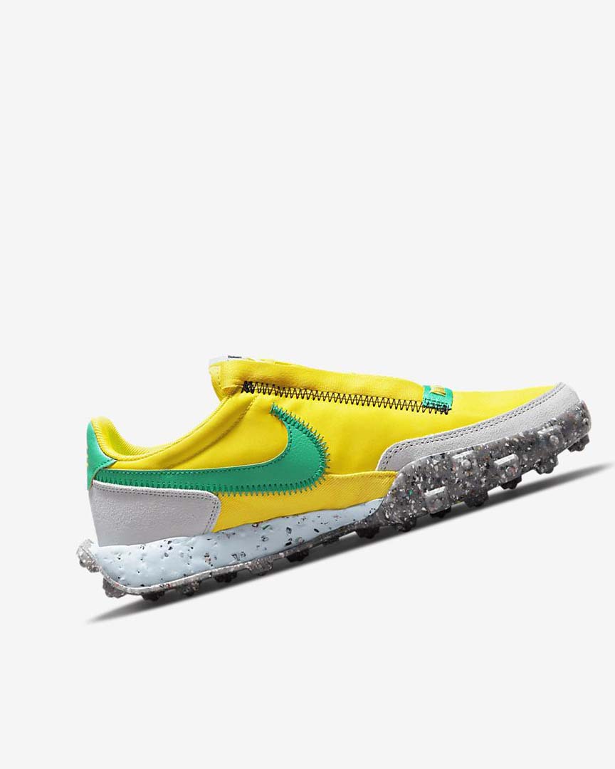 Yellow / Blue / Green Women's Nike Waffle Racer Crater Casual Shoes | UK5577