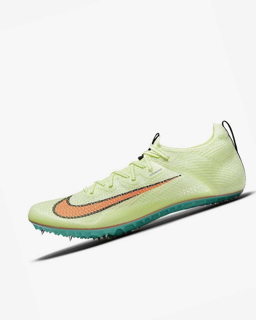 Yellow / Orange / Turquoise Men\'s Nike Zoom Superfly Elite 2 Spikes | UK2726