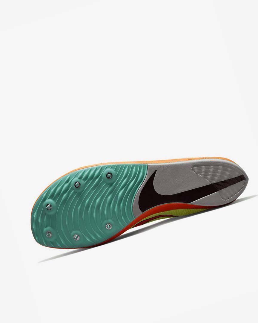 Yellow / Orange / Turquoise Men's Nike ZoomX Dragonfly Spikes | UK3238