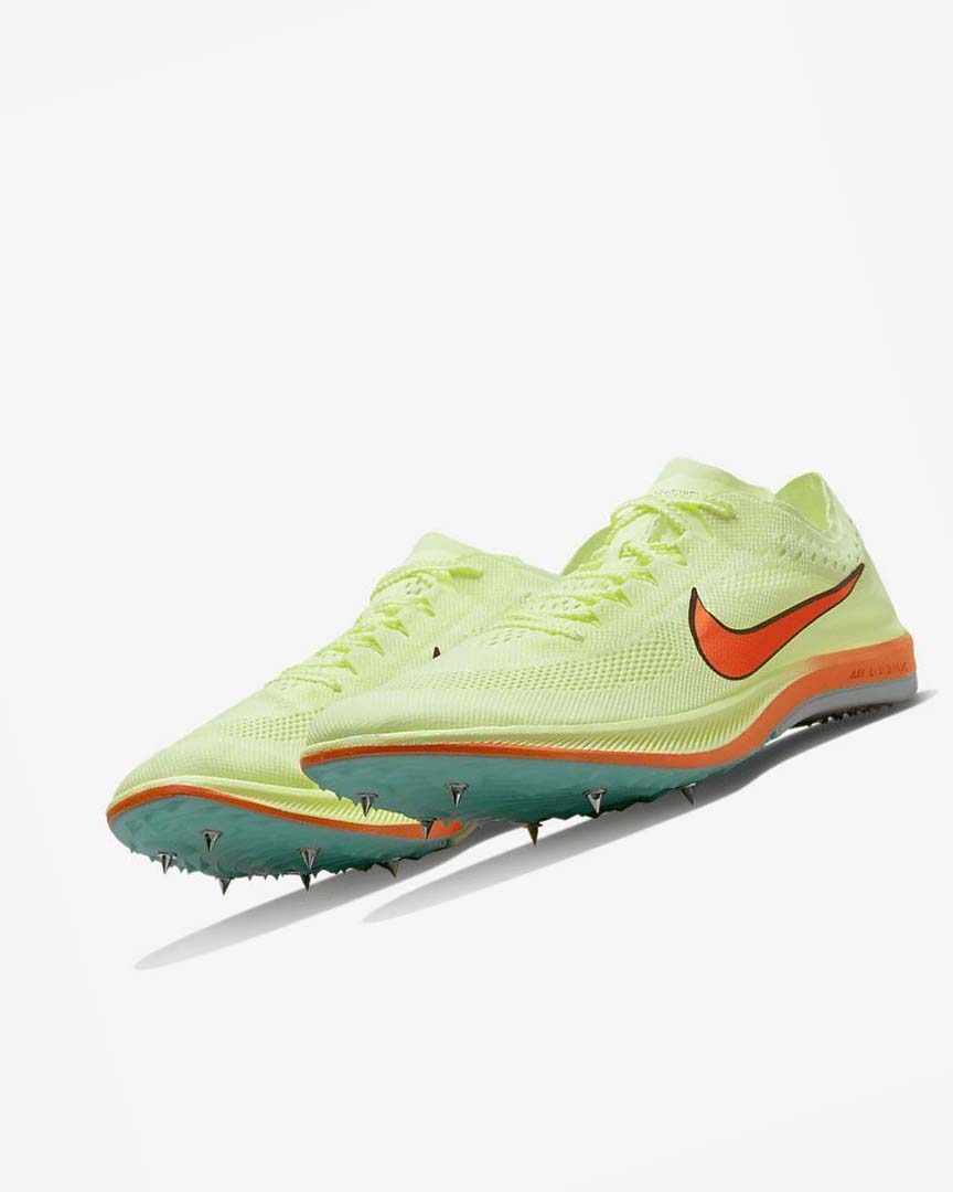 Yellow / Orange / Turquoise Men's Nike ZoomX Dragonfly Spikes | UK3238