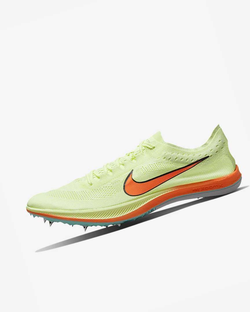 Yellow / Orange / Turquoise Men\'s Nike ZoomX Dragonfly Spikes | UK3238